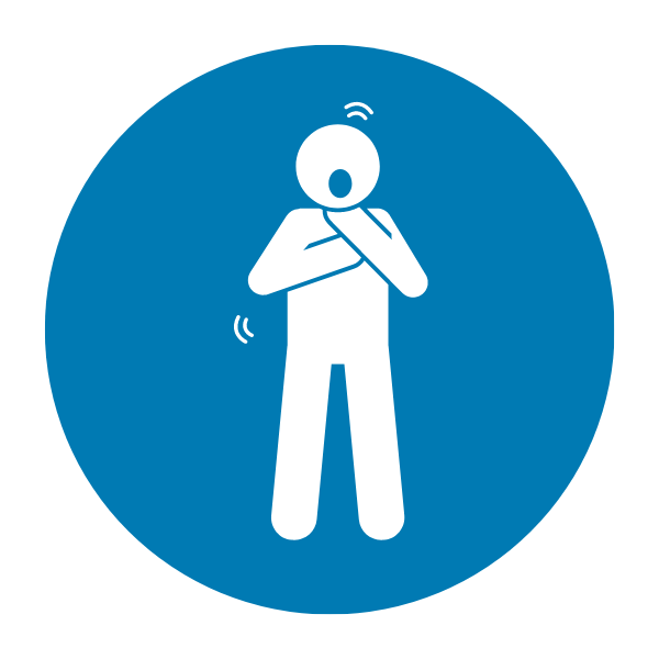 Icon of a person choking